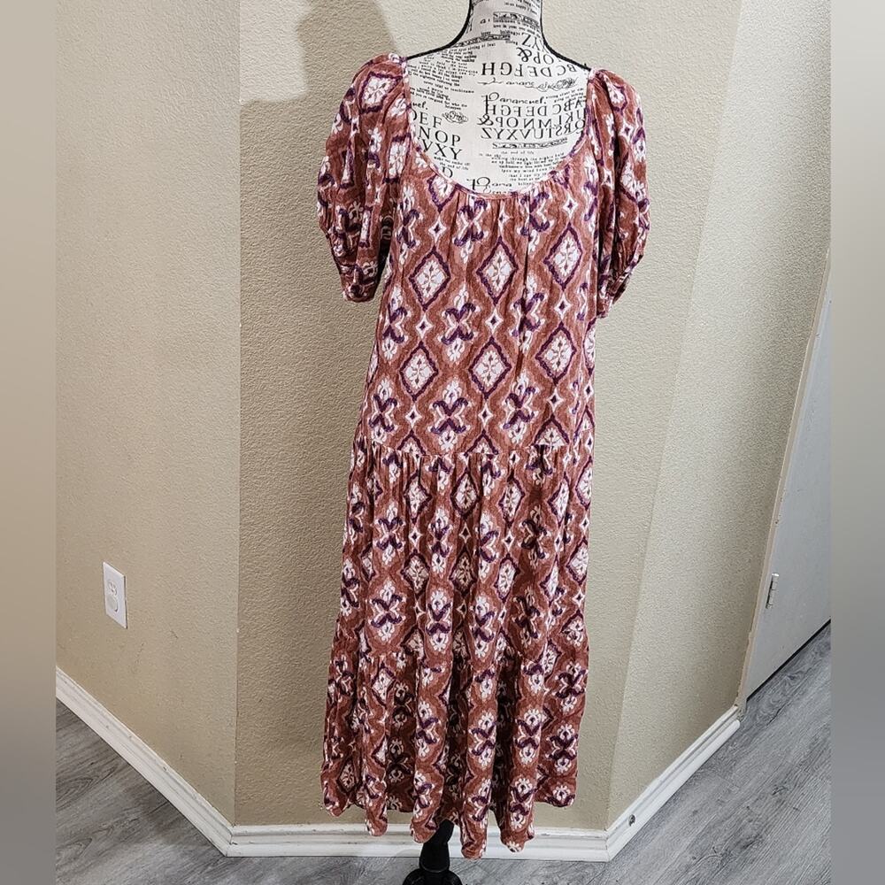 Knox Rose tiered boho midi dress‎ size small
